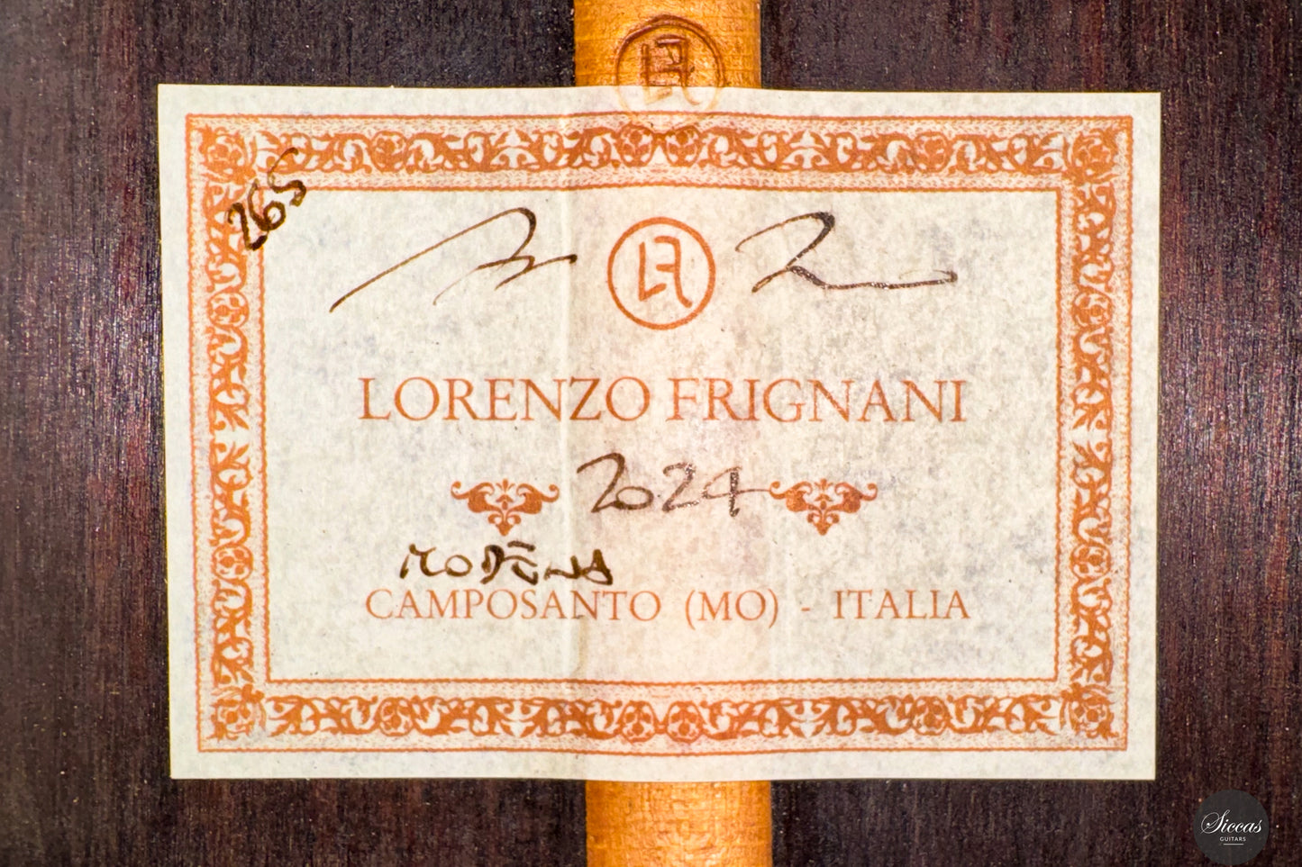 Lorenzo Frignani - 2024 No. 265 Cedar