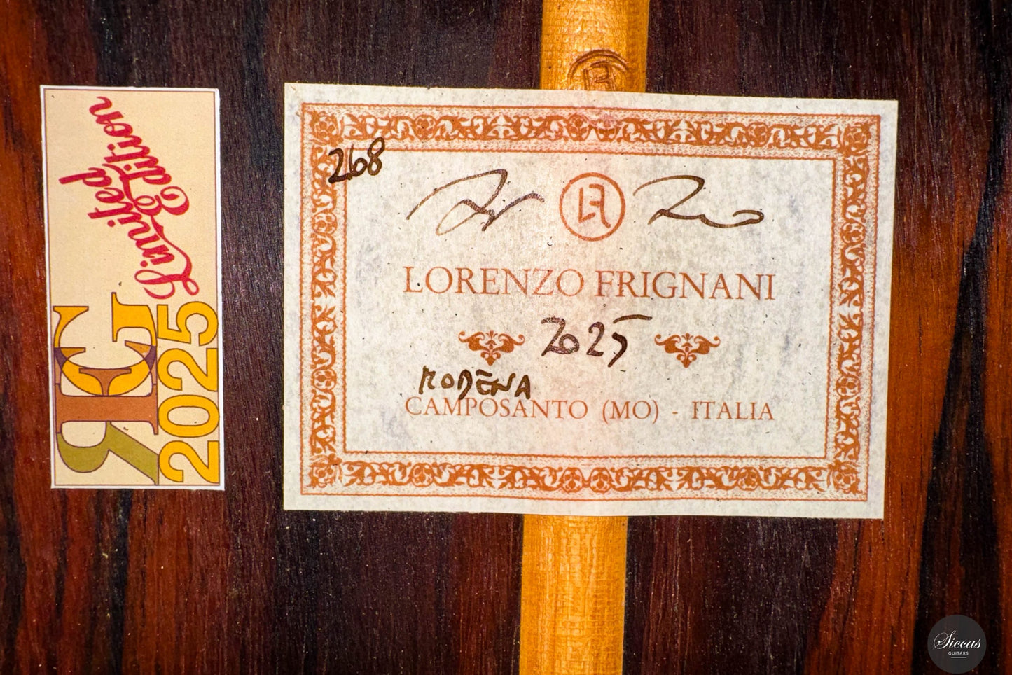 Lorenzo Frignani - 2025 No. 268 - REG 2025 Limited Edition