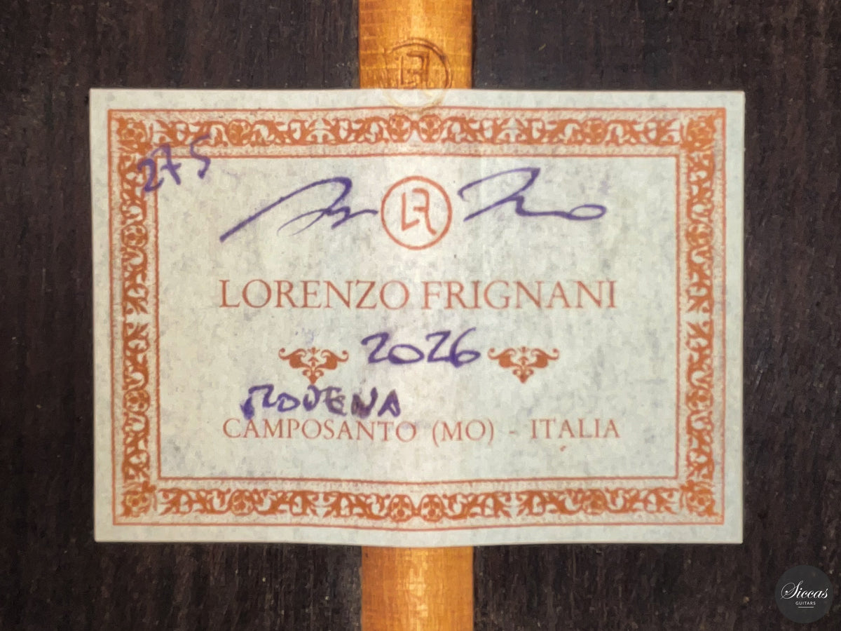 Lorenzo Frignani - 2026 Classical Guitar No. 275