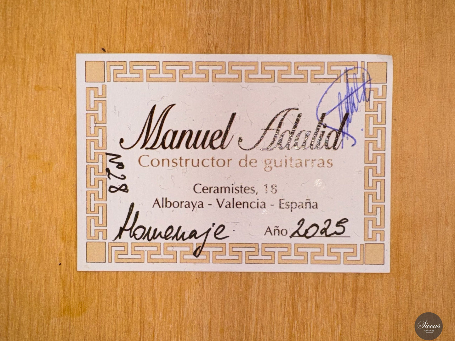 Manuel Adalid - 2025 - Homenaje No. 28