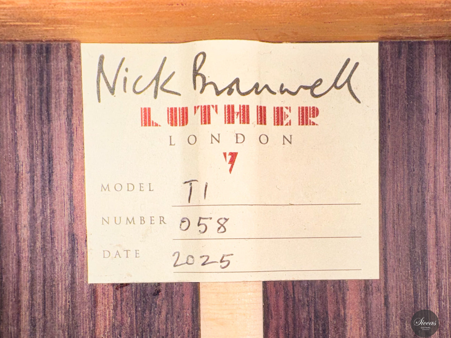 Nick Branwell - 2025 - No. 58