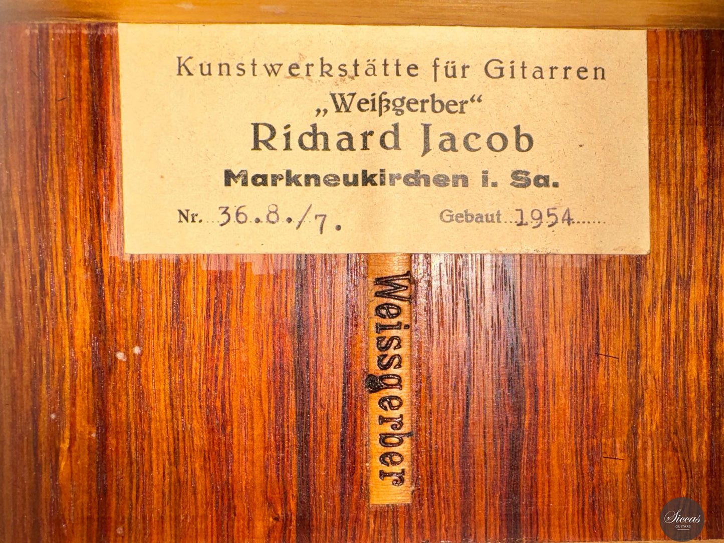 Richard Jacob Weissgerber - 1954 Konzert Solo 36.8./7 Ex-Weissgerber