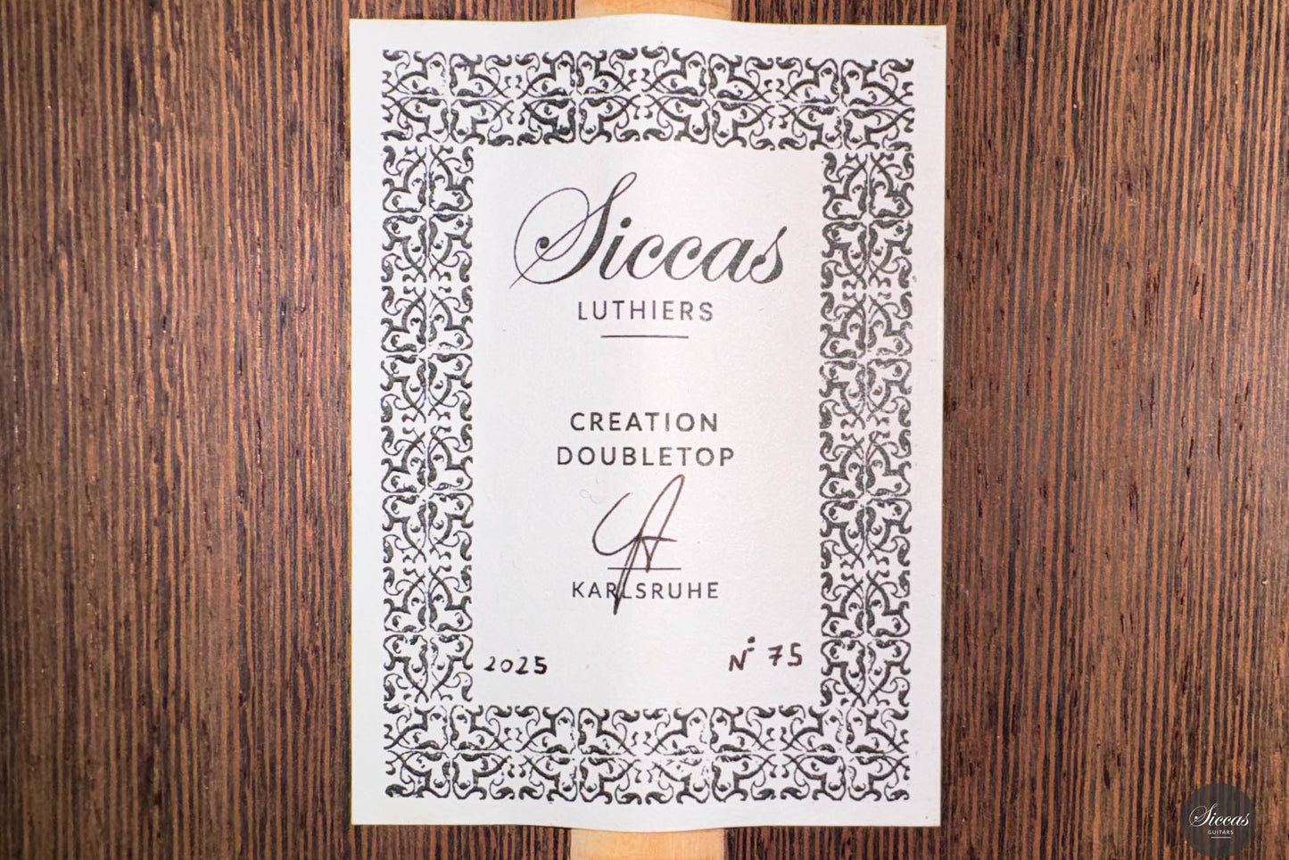 Siccas Luthiers - Creation Doubletop Triptych 64 cm