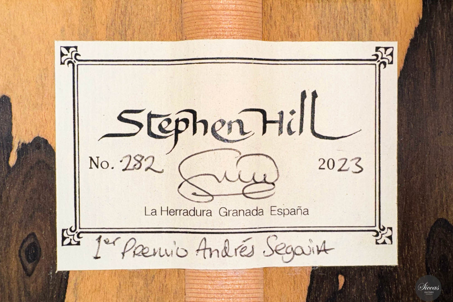 Stephen Hill - 2023 "Segovia" No. 282