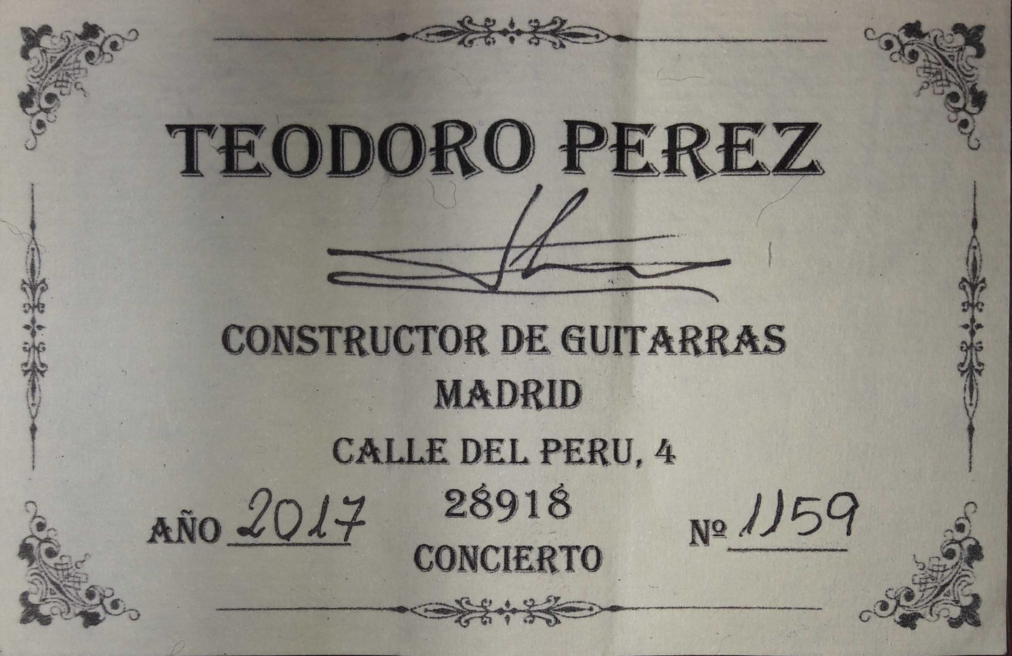 Teodoro Pérez - Concierto 2017