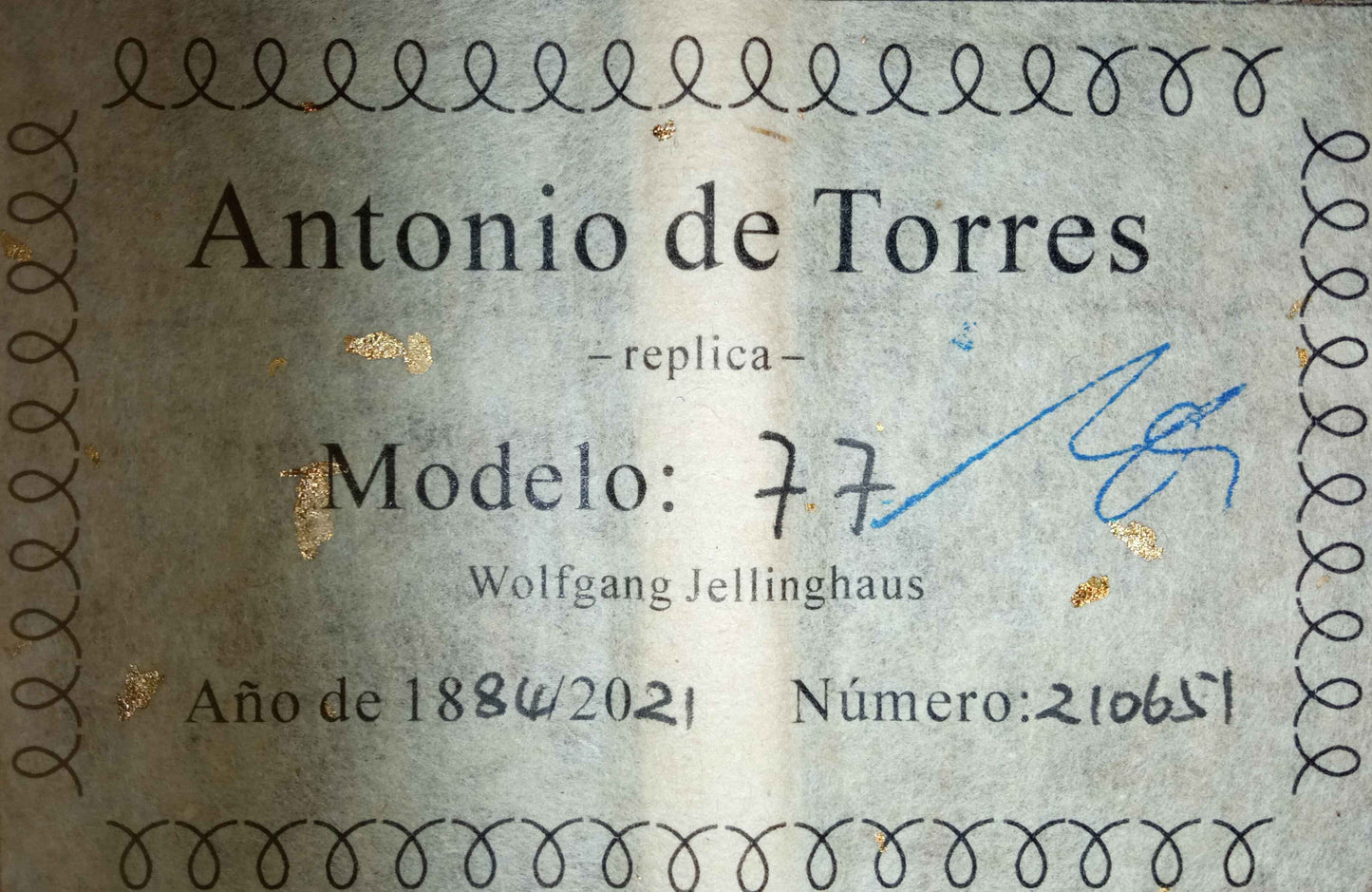 Wolfgang Jellinghaus - "Torres 77" Spruce/Pao Ferro Antique