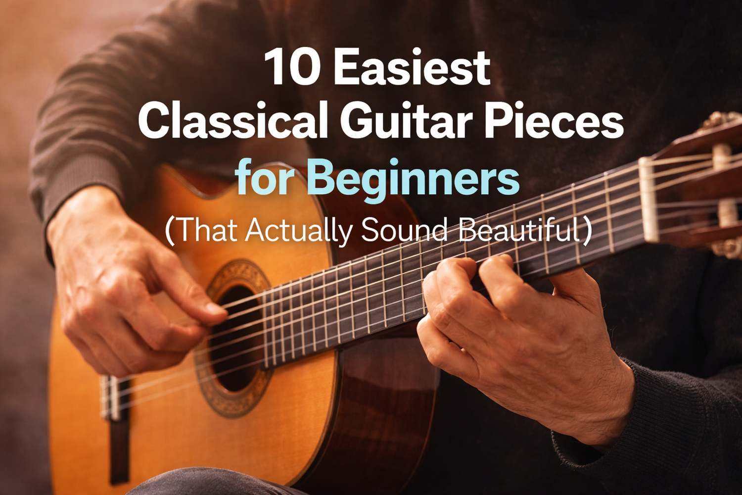 10 Easiest Classical Guitar Pieces for Beginners (That Actually Sound Beautiful)