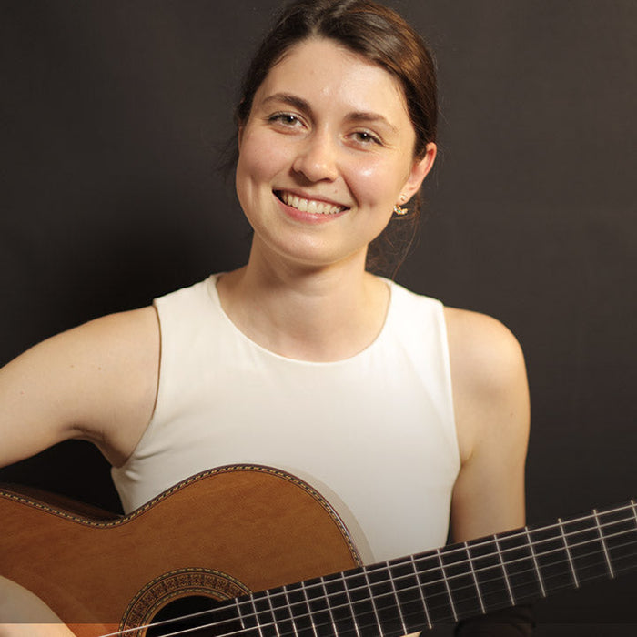 Portrait of classical guitarist Valeria Galimova