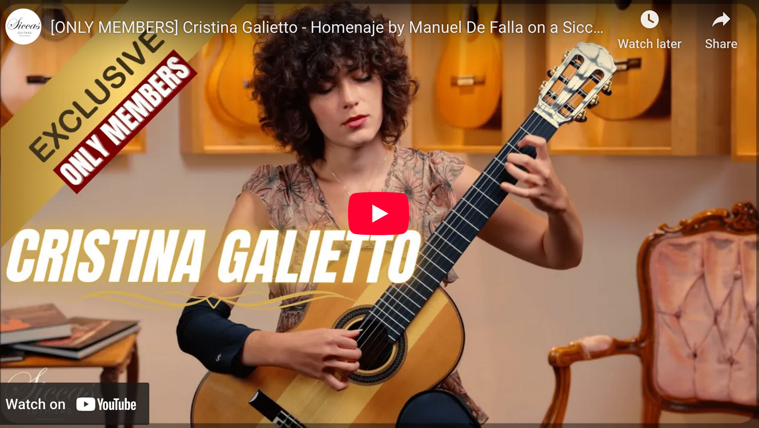 Become a Siccas Guitars YouTube Member