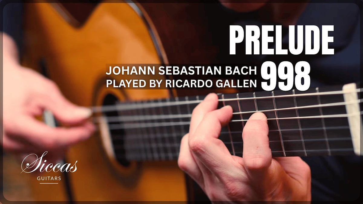 Ricardo Gallén playing the Prelude BWV 998 by Bach on a Siccas Luthiers Legacy guitar