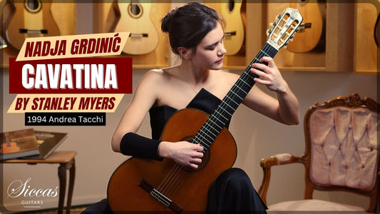 Nadja Grdinić playing Cavatina by Stanley Myers on a 1994 Andrea Tacchi guitar
