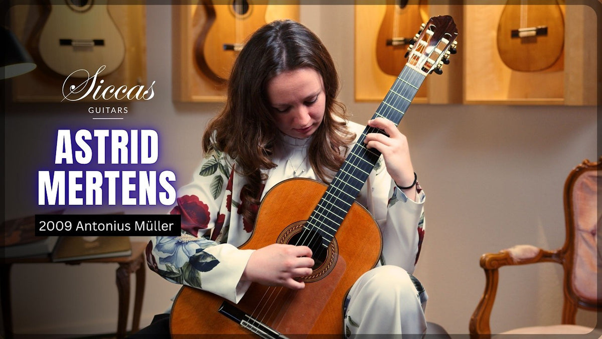 Astrid Mertens playing Julián Arcas on a 2009 Antonius Müller guitar