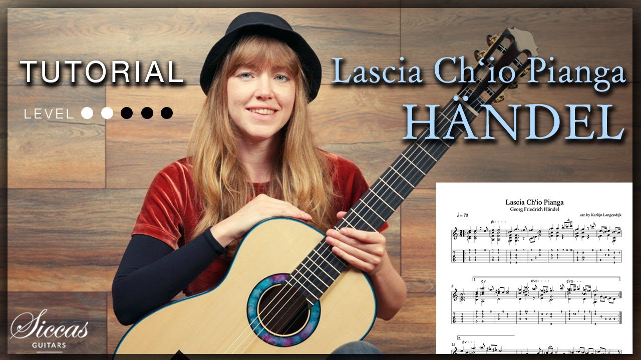 Lascia ch'io pianga by Handel on Classical Guitar — Tutorial