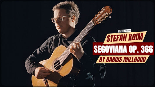 Stefan Koim playing Segoviana by Darius Milhaud on classical guitar