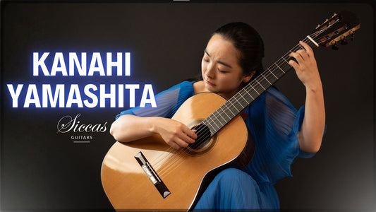 Kanahi Yamashita playing a classical guitar concert at Siccas Guitars