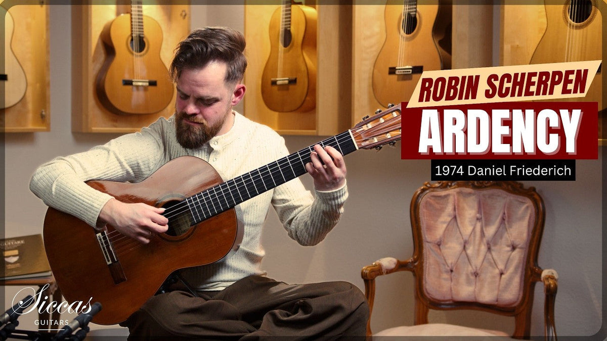 Robin Scherpen playing his composition Ardency on a 1974 Daniel Friederich guitar