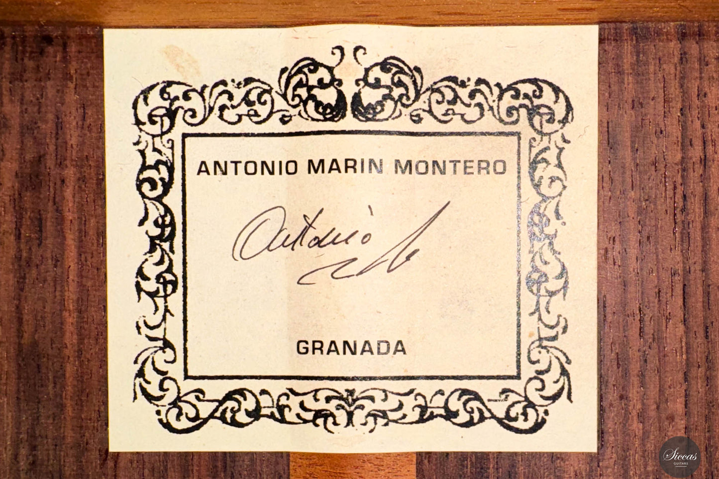 Antonio Marin Montero - 2012 No. 1169  ON HOLD 