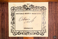 Antonio Marin Montero - 2012 No. 1169  ON HOLD 