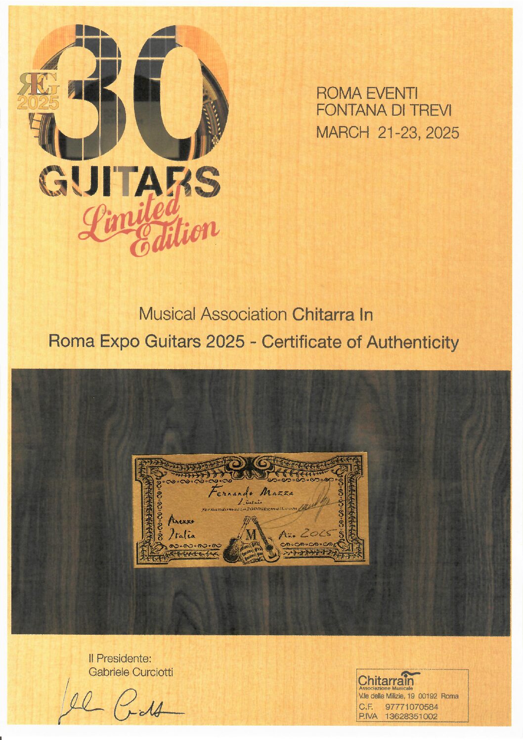 Fernando Mazza - 2025 Lattice REG 2025 Limited Edition