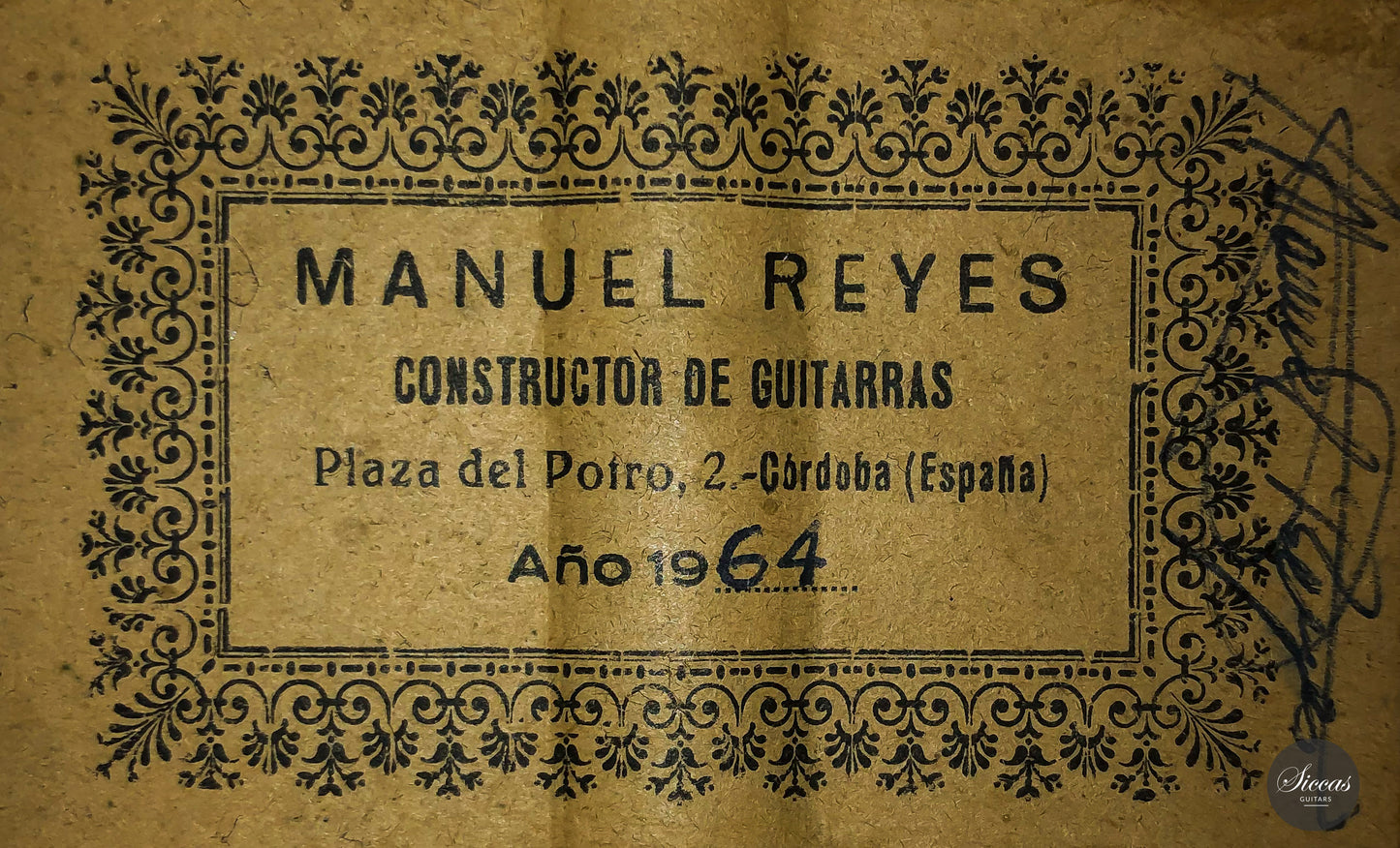 Manuel Reyes - 1964 Flamenca ex. Pepe Romero