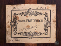 Daniel Friederich - 1968 Recital