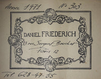 Daniel Friederich - 1971