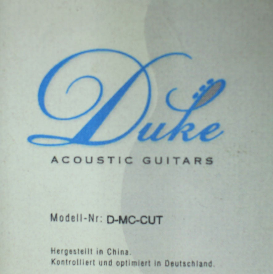 Duke Cut Duke - D-MC Cut - Classical Guitar – Siccas Guitars