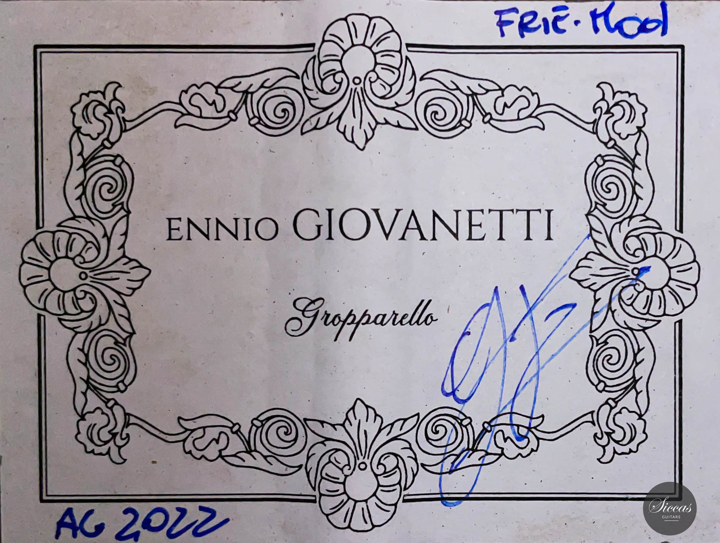 Ennio Giovanetti - 2022 "Daniel Friederich 1980s"