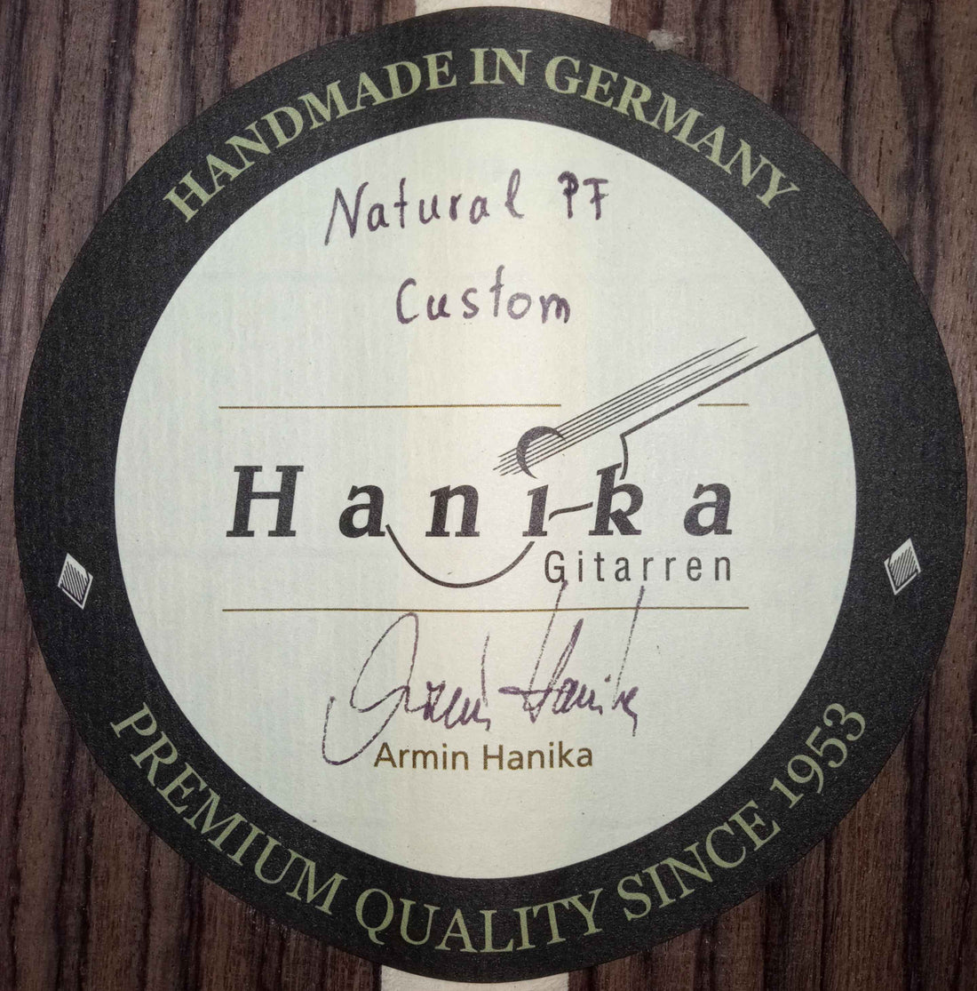 Armin Hanika - Natural PF "Custom" Acer pseudoplatanus
