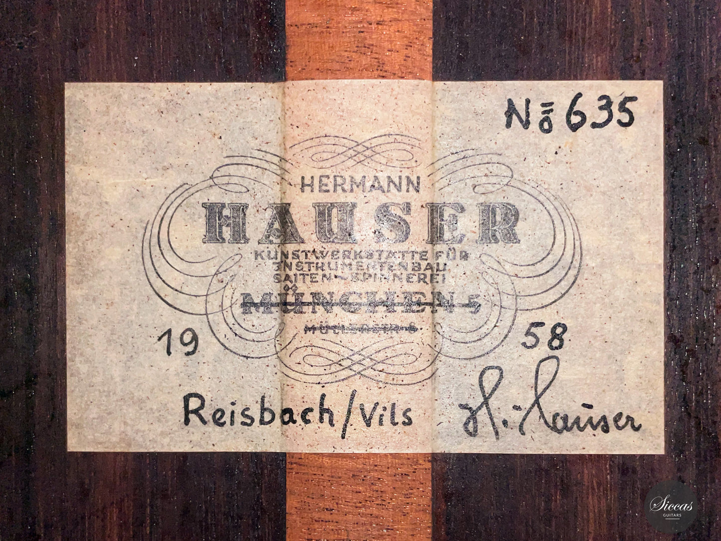 Hermann Hauser II - 1958 No. 635