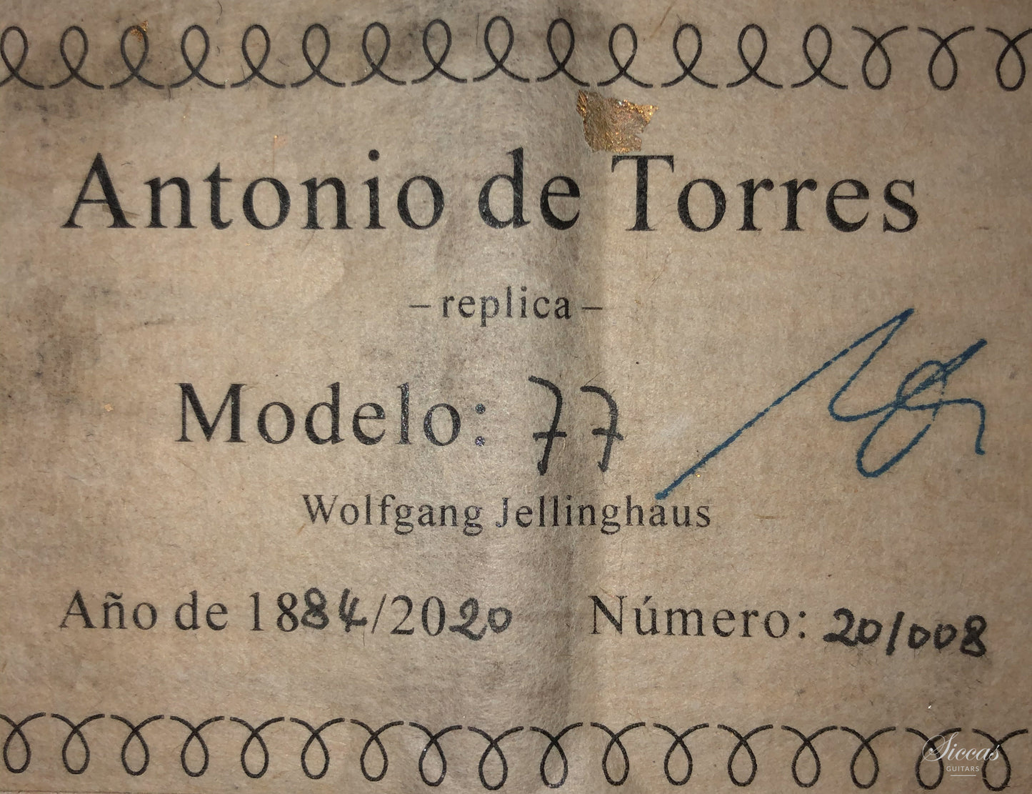 Wolfgang Jellinghaus - Torres 77 Ahorn Antique