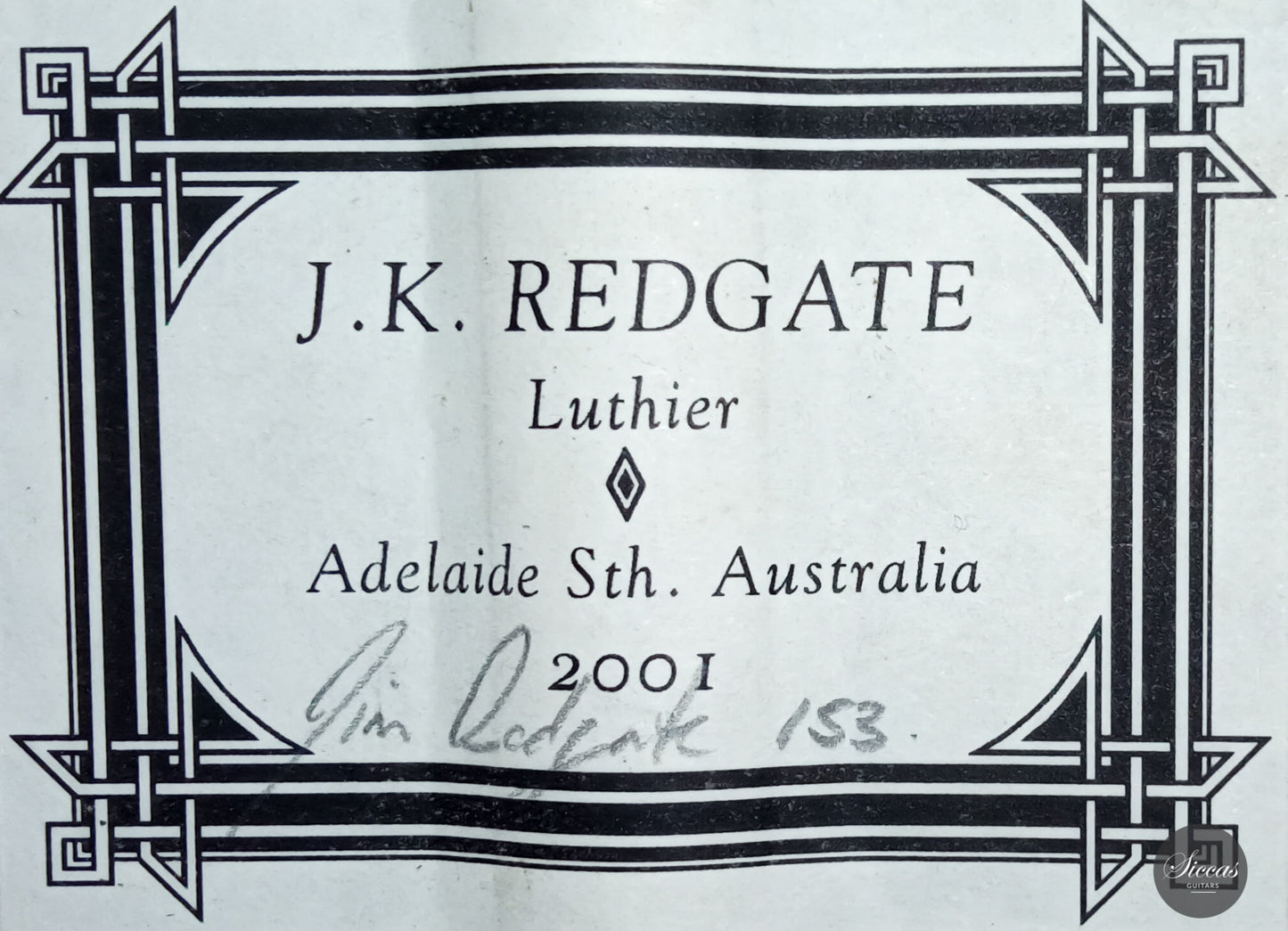 Jim Redgate - 2001 Ana Vidovic Lattice