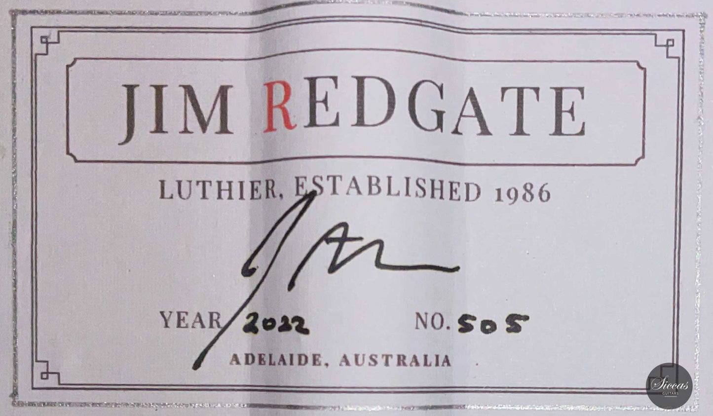 Jim Redgate - 2022 No. 505 „Ana Vidovic“