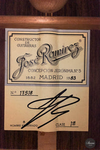 José Ramirez - 1983 1a No. 17518