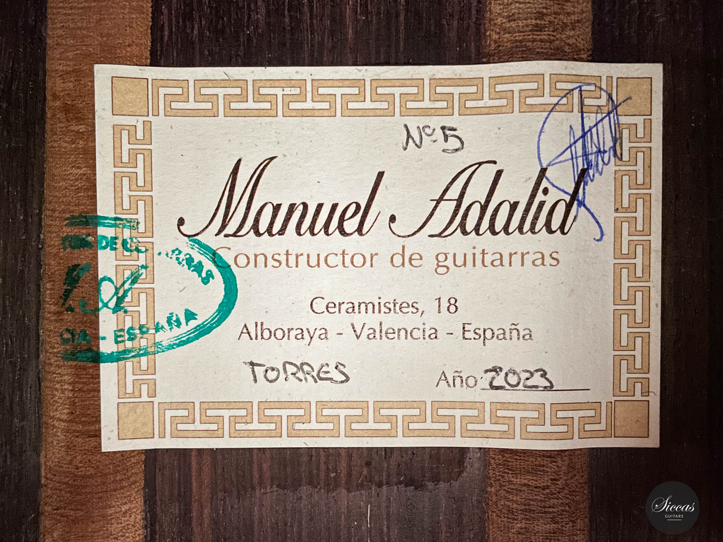 Manuel Adalid – 2023 Torres No. 5