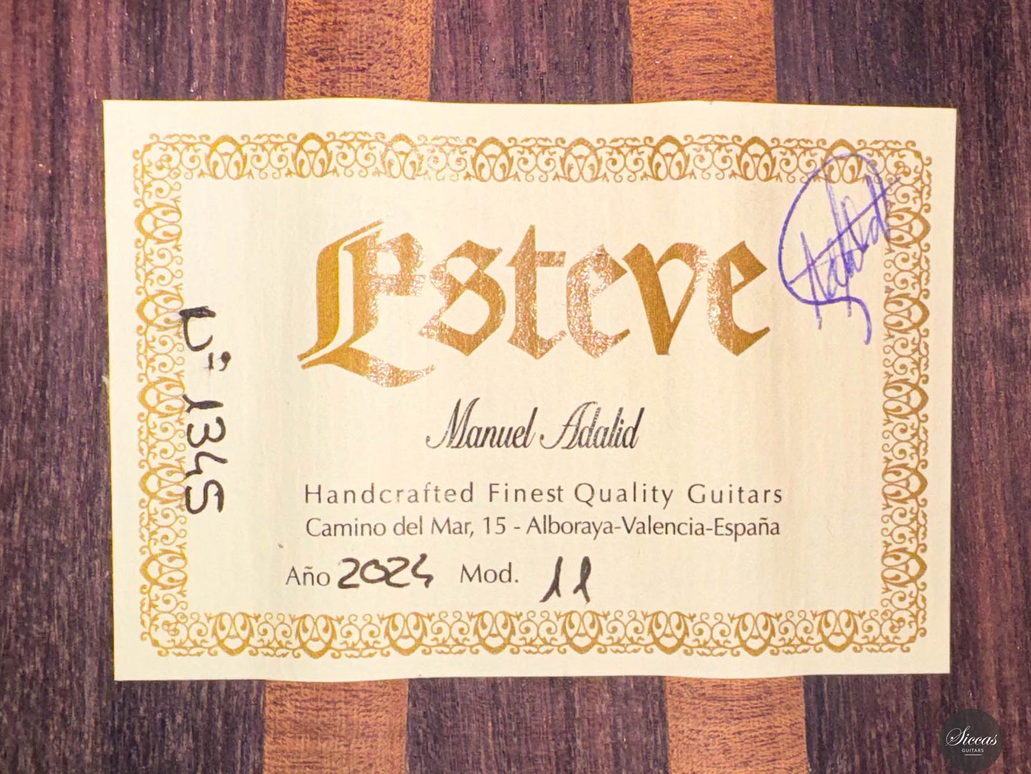 Manuel Adalid – 2024 Esteve 11 Spruce 