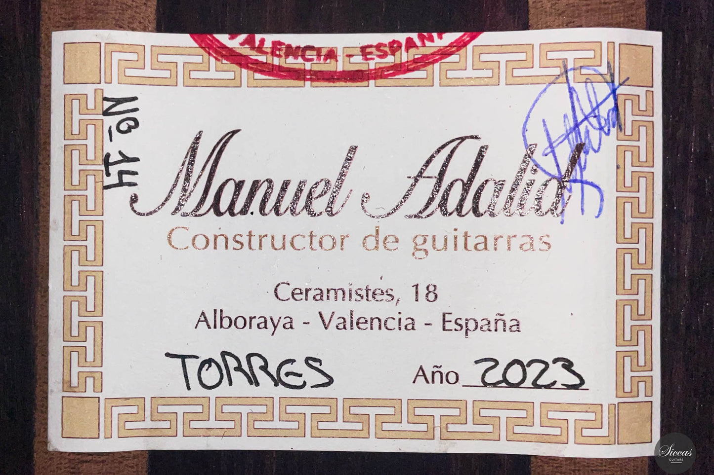 Manuel Adalid - 2023 Torres No. 14