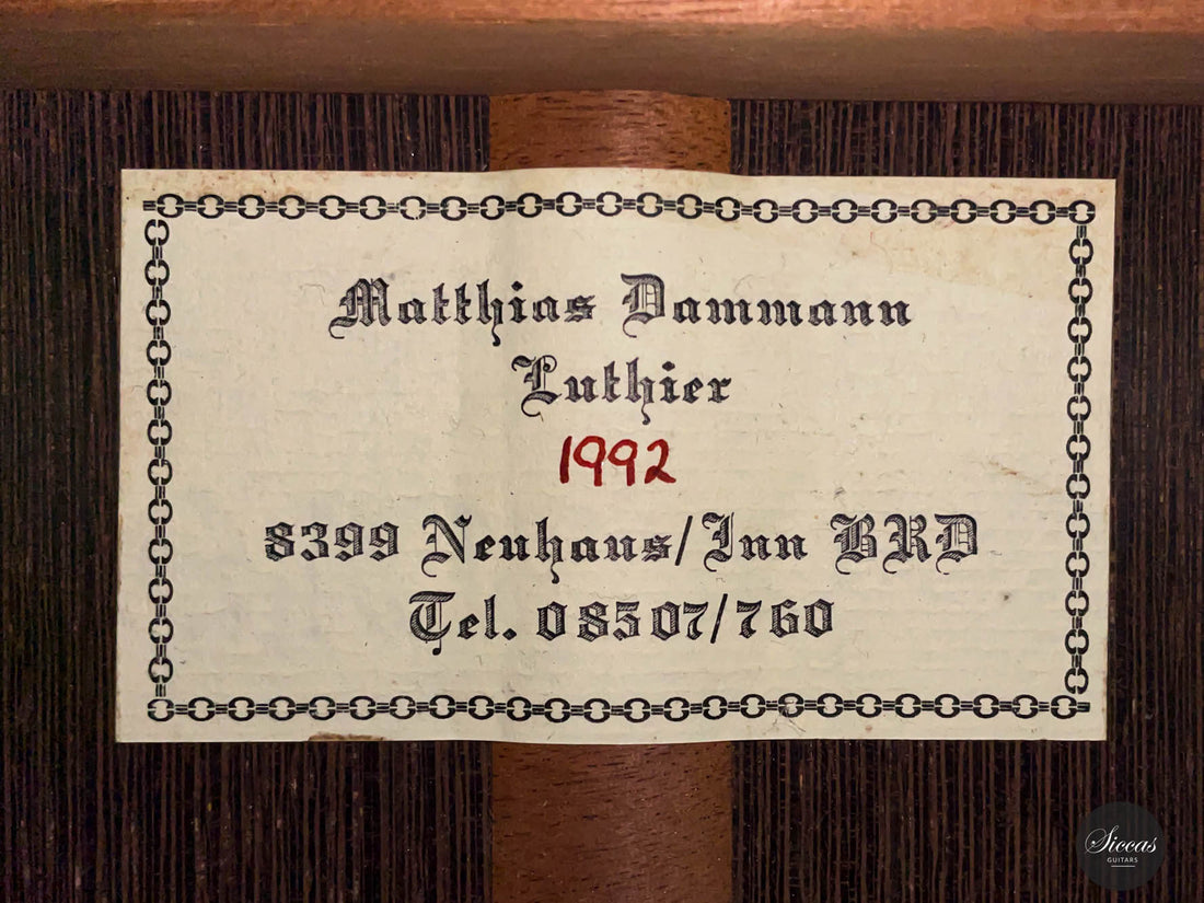 Matthias Dammann - 1992 Cedar Solidtop No. 52 64,5 cm