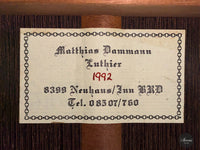 Matthias Dammann - 1992 Cedar Solidtop No. 52 64,5 cm