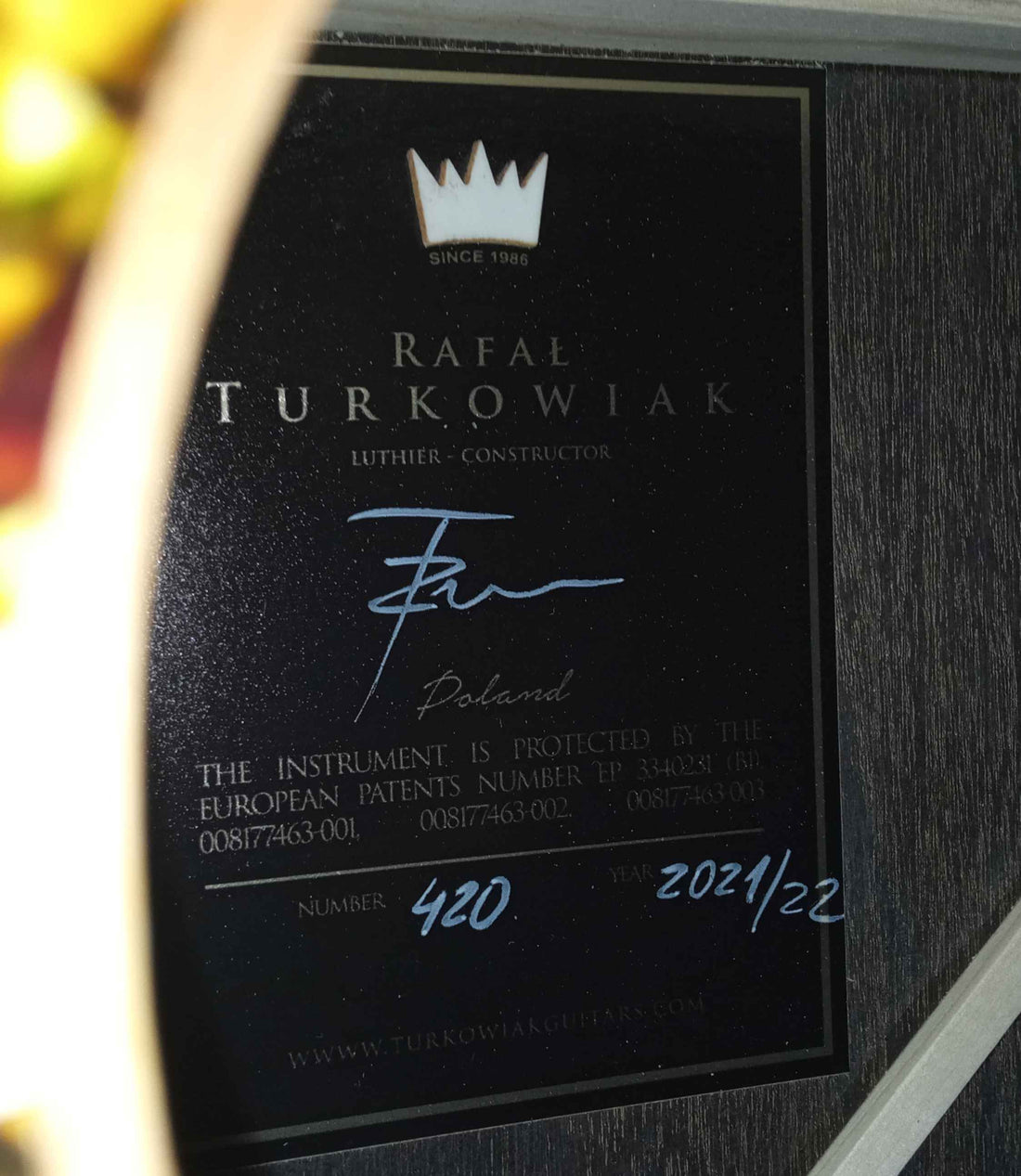 Rafal Turkowiak - Queen of guitars “Black Diamond” Doubletop