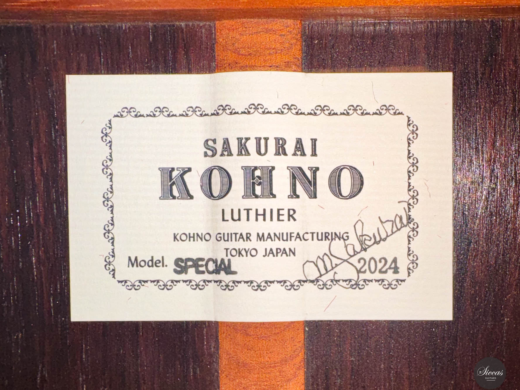 Sakurai Kohno - Special Left-Hand Spruce 64 cm – Siccas Guitars