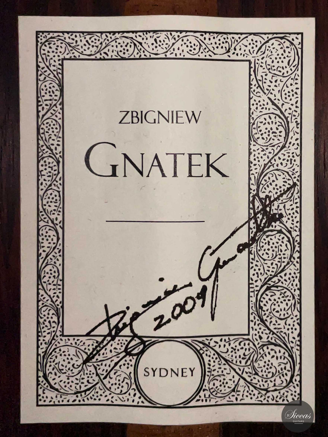 Zbigniew Gnatek - 2009 Lattice