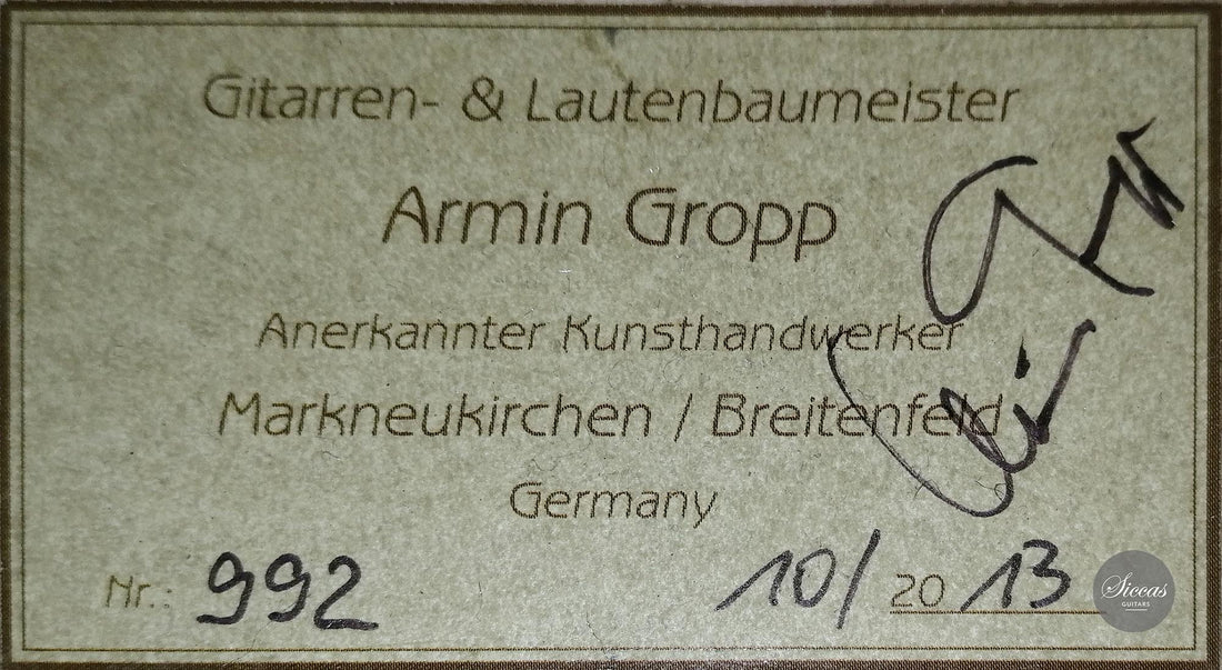 Armin Gropp - 2013 Romantic Guitar