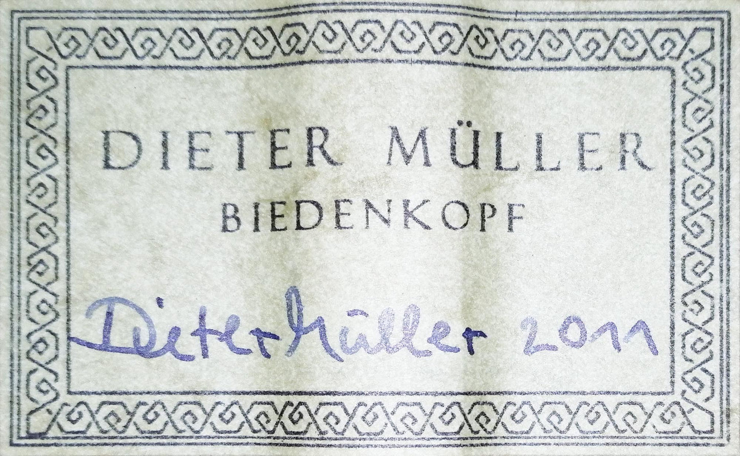 Dieter Müller - 2011 Doubletop