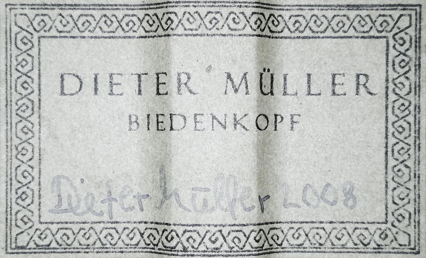 Dieter Müller - 2008 Doubletop