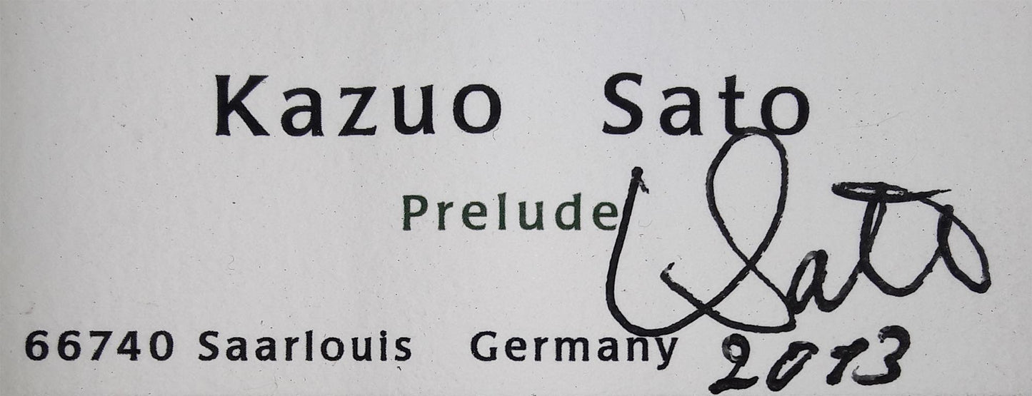 Kazuo Sato – Prelude 2013