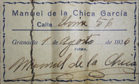 Manuel de la Chica - 1936