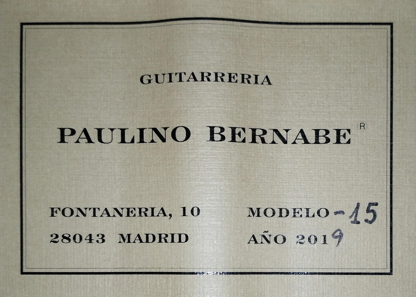 Paulino Bernabe - 2019 M15