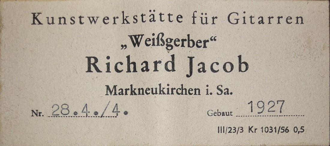 Richard Jacob Weissgerber - 1927