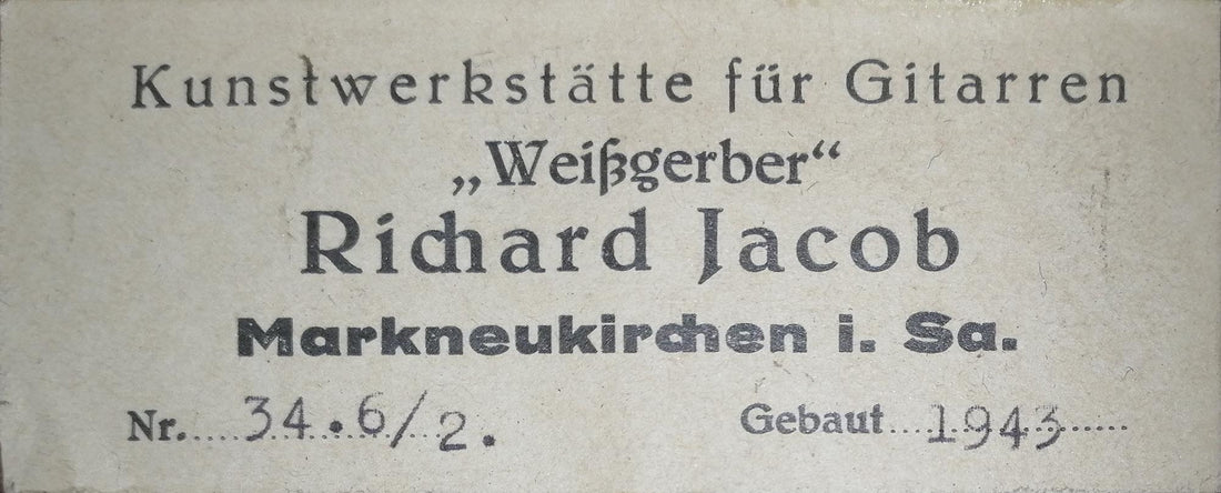 Richard Jacob Weissgerber - 1943 ex. Siegfried Behrend